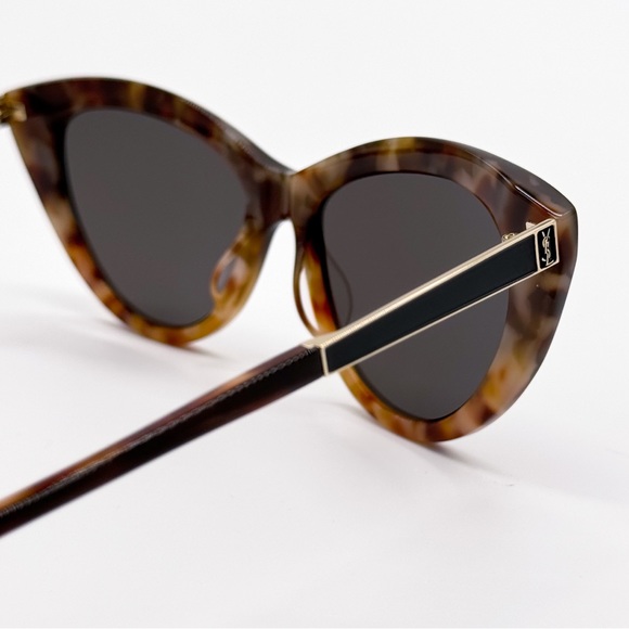 NEW SAINT LAURENT SL M81 004 WOMEN SUNGLASSES SLM81 BROWN GREY EYEWEAR - Picture 7 of 10